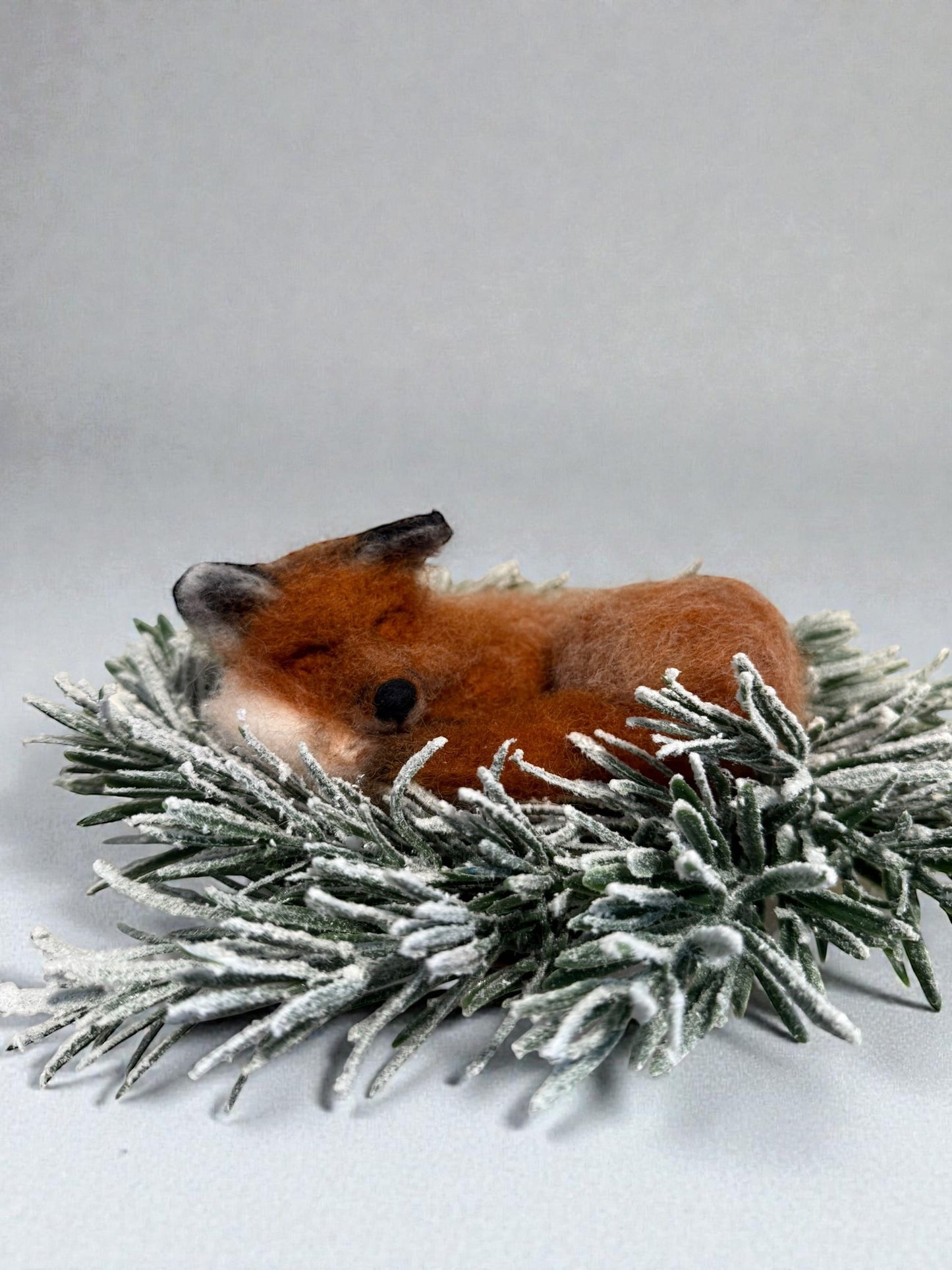 Sleeping Fox Sculpture