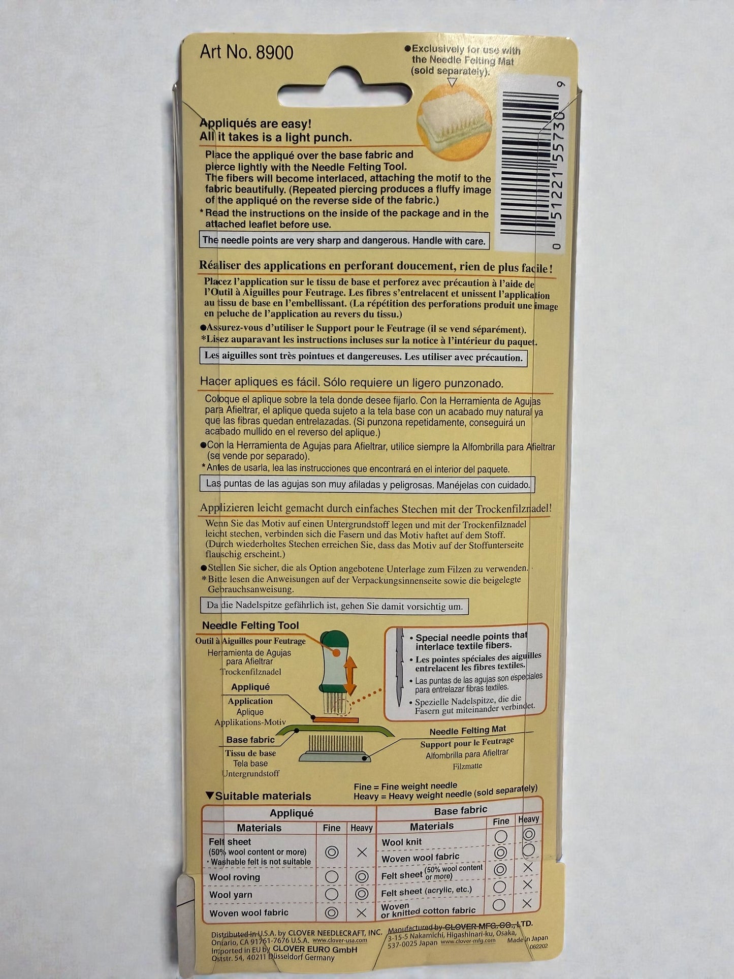 Clover Felting Punch Tool