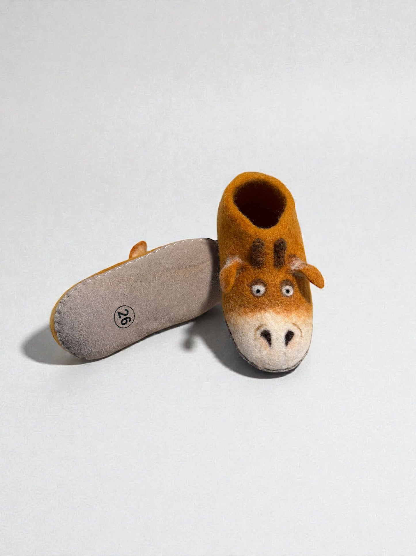 Giraffe Wool Child Slipper