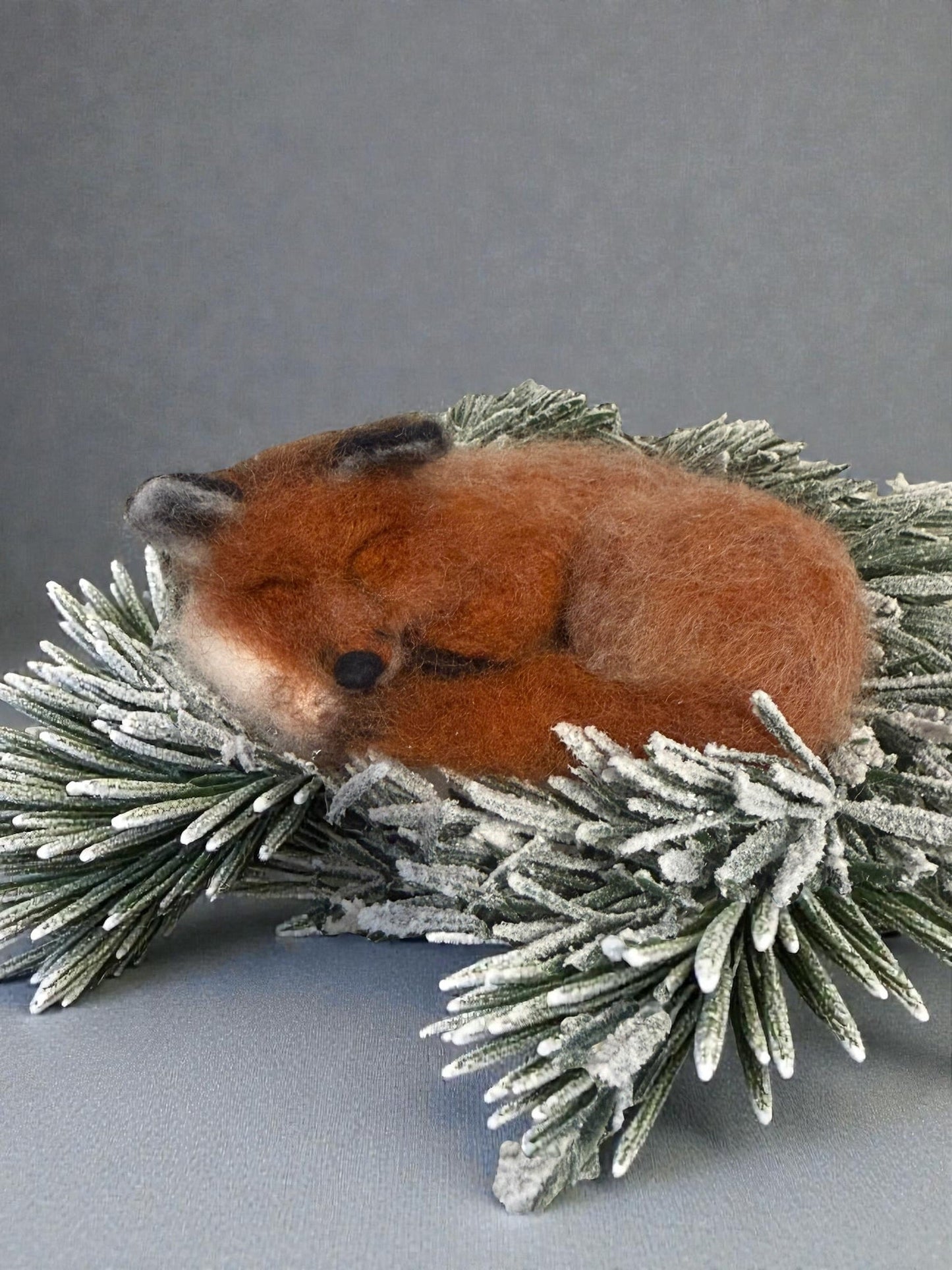 Sleeping Fox Sculpture