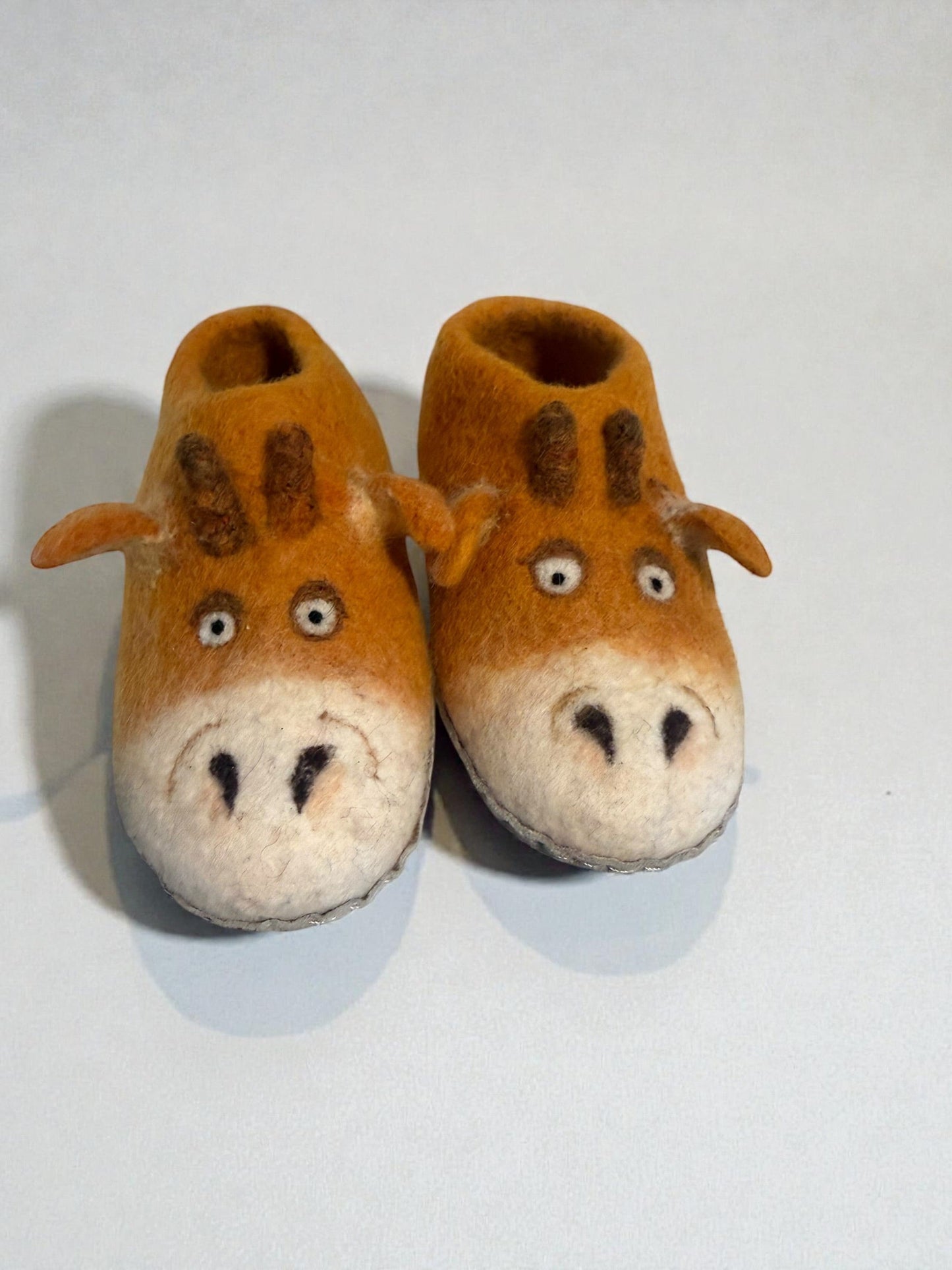Giraffe Wool Child Slipper