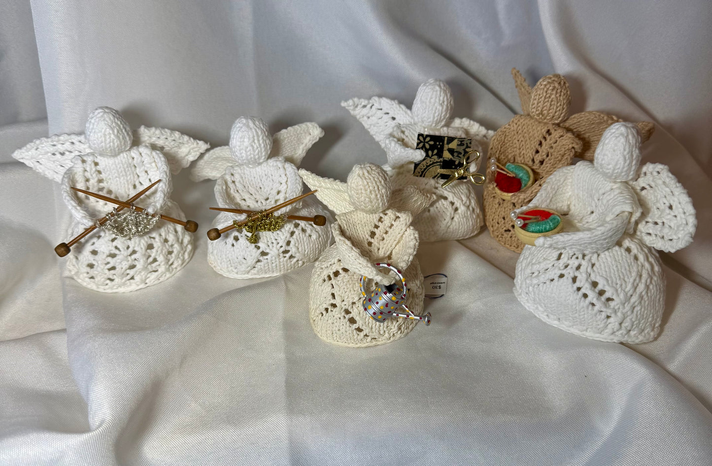 Knitted Angel with tea light