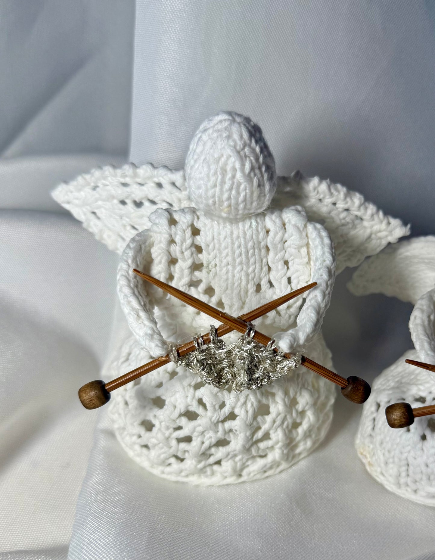 Knitted Angel with tea light