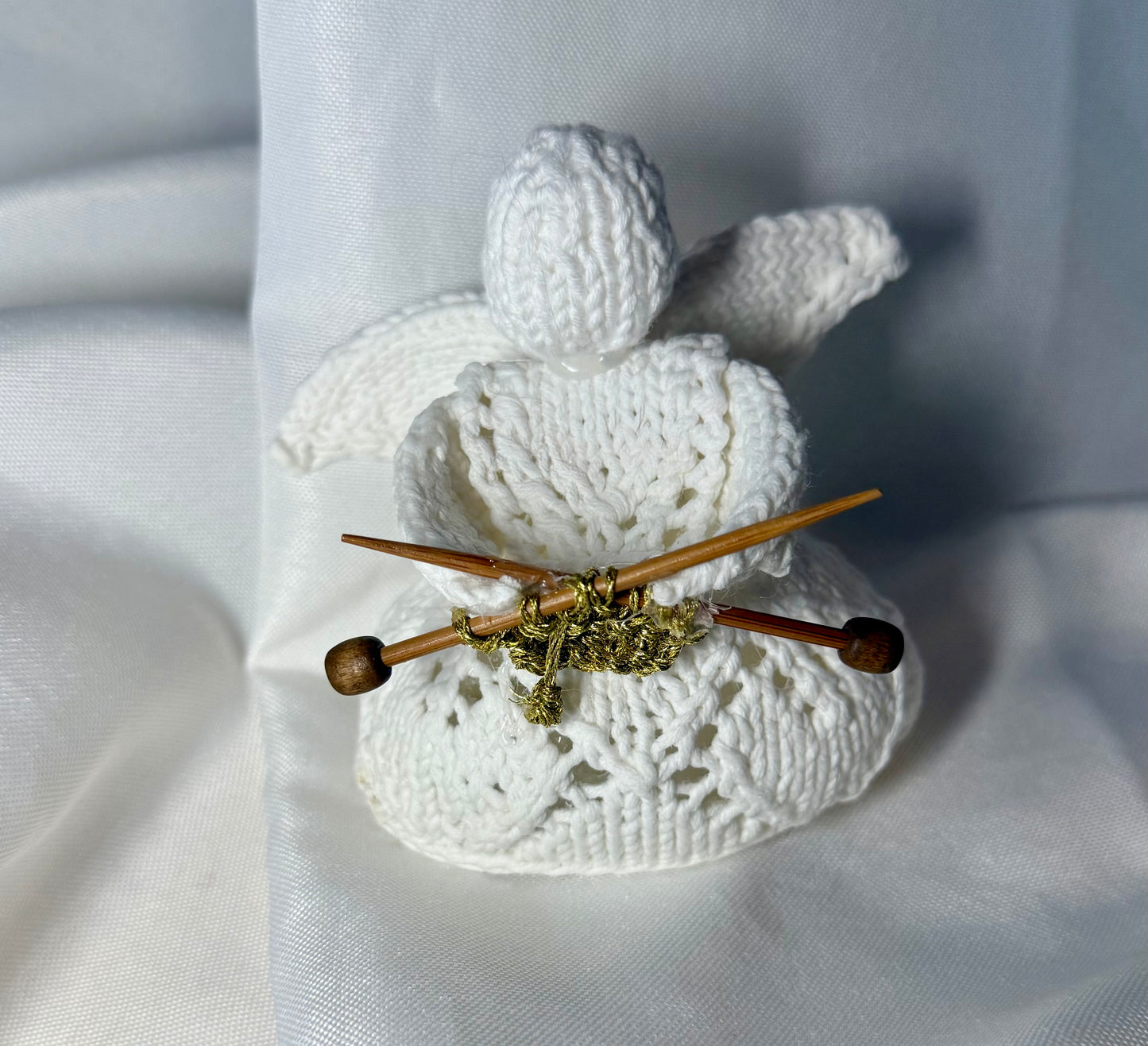 Knitted Angel with tea light