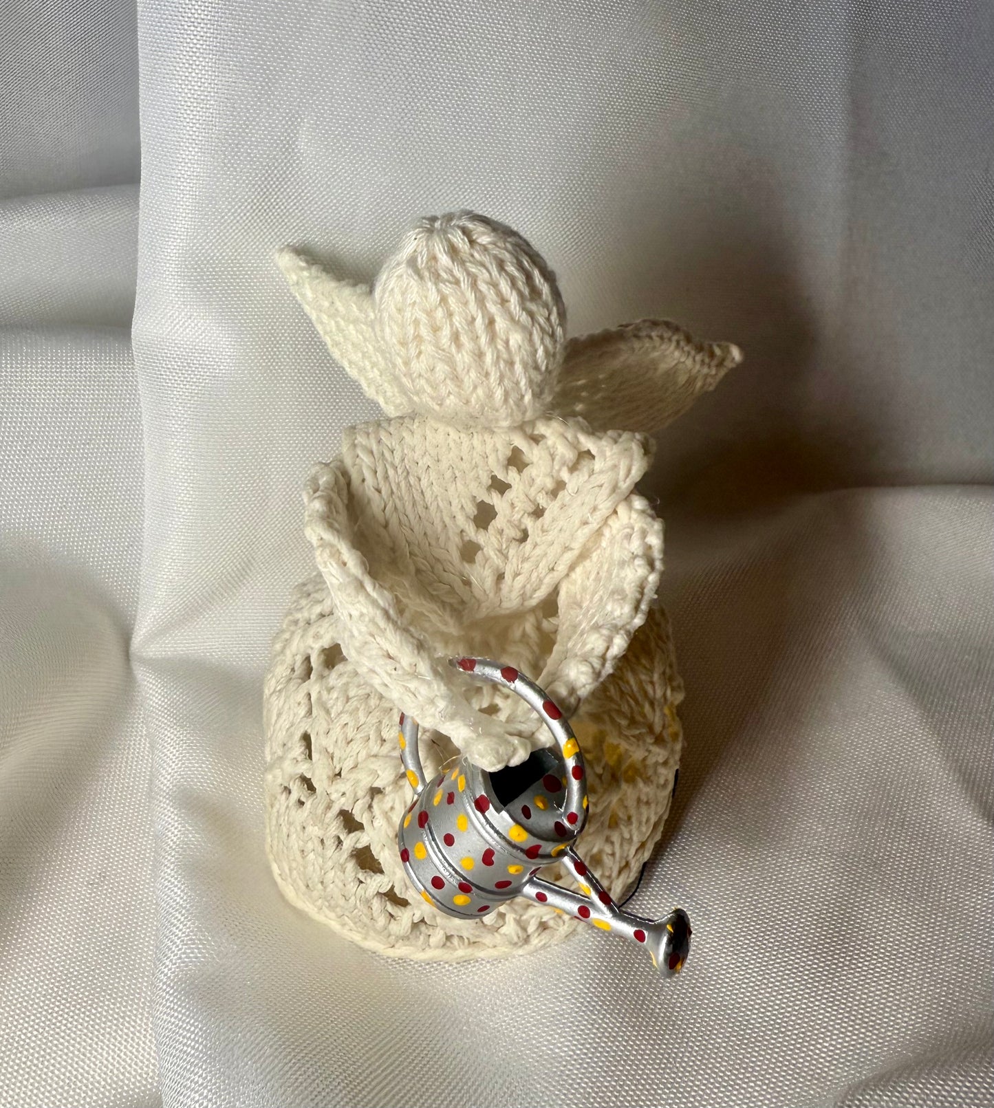 Knitted Angel with tea light