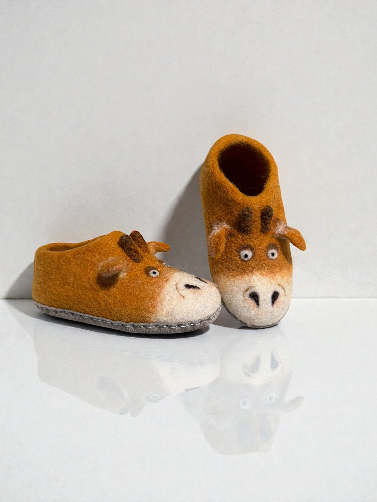 Giraffe Wool Child Slipper
