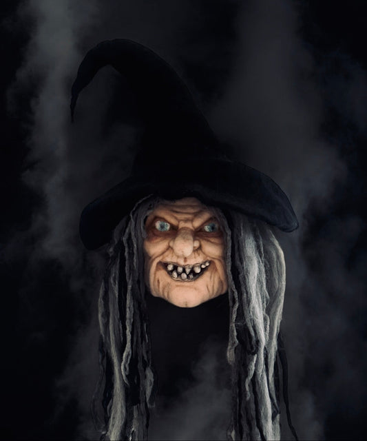 Wool Witch Sculpture with lights